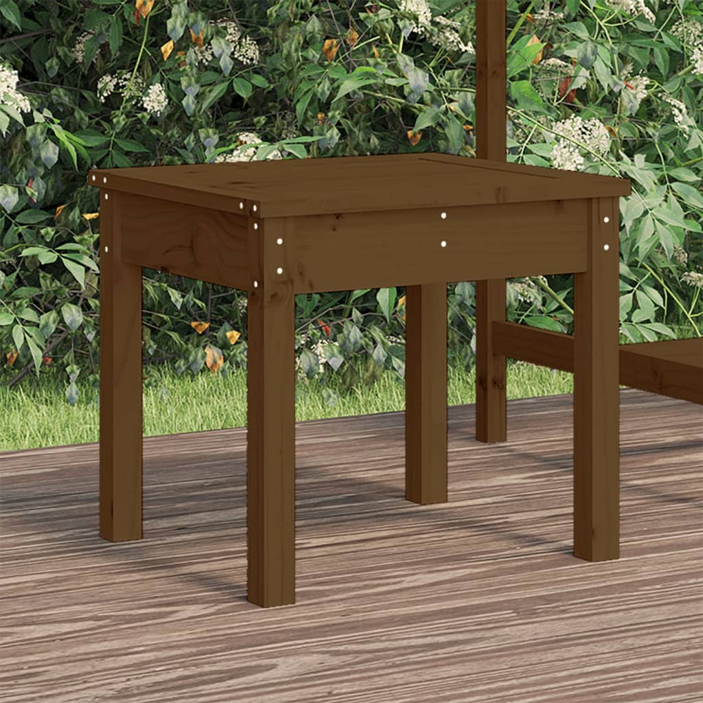 Panca da Giardino Miele 50x44x45 cm Legno Massello di Pino - homemem39