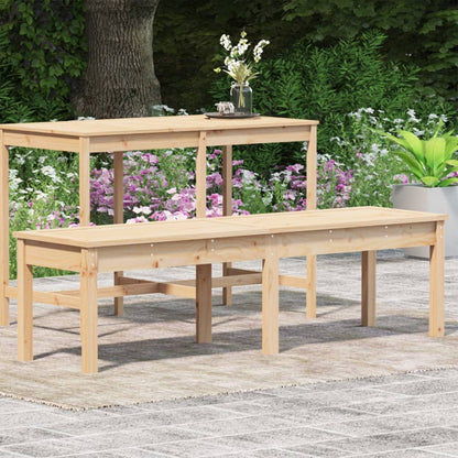 Panca da Giardino 2 Posti 159,5x44x45 cm Legno Massello di Pino - homemem39