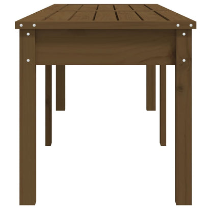 Panca Giardino 2 Posti Miele 159,5x44x45cm Legno Massello Pino - homemem39