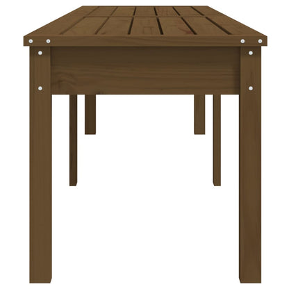 Panca Giardino 2 Posti Miele 203,5x44x45cm Legno Massello Pino - homemem39