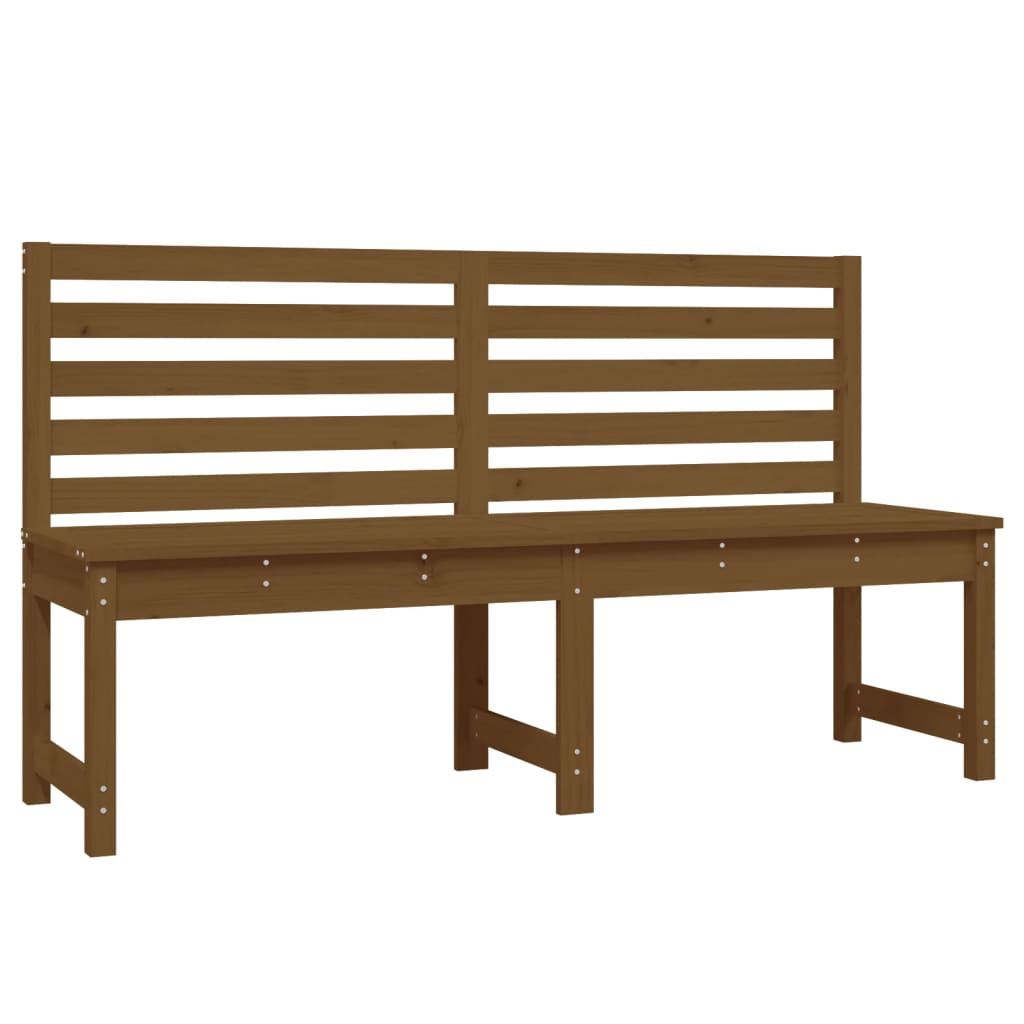 Panca da Giardino Miele 157,5 cm in Legno Massello di Pino - homemem39