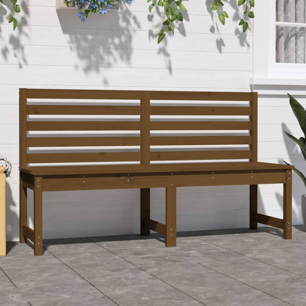 Panca da Giardino Miele 157,5 cm in Legno Massello di Pino - homemem39