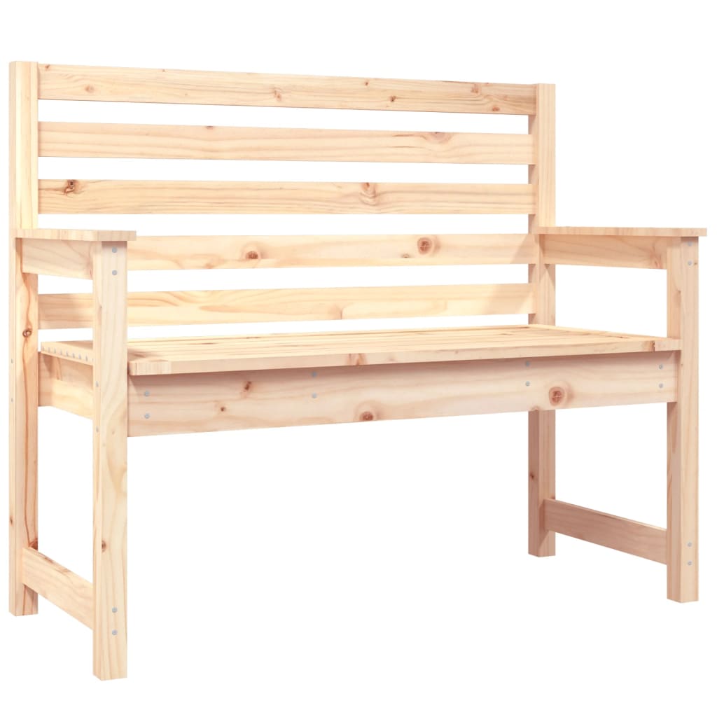 Panca da Giardino 109x48x91,5 cm in Legno Massello di Pino - homemem39