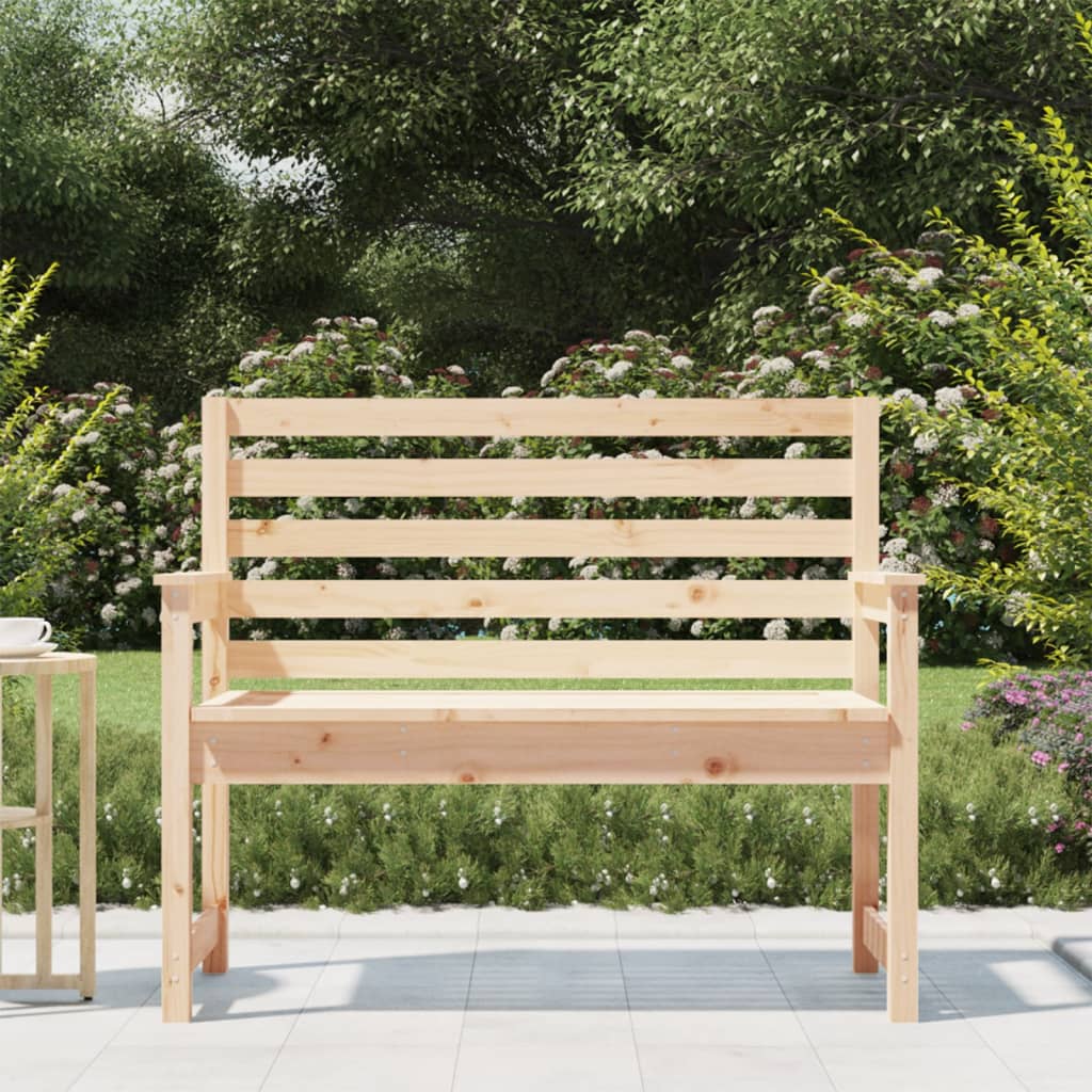 Panca da Giardino 109x48x91,5 cm in Legno Massello di Pino - homemem39