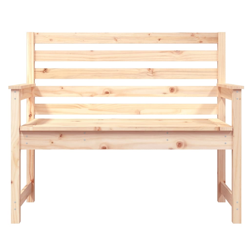 Panca da Giardino 109x48x91,5 cm in Legno Massello di Pino - homemem39