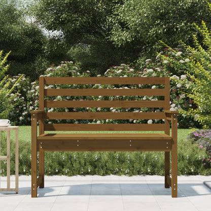 Panca da Giardino Miele 109x48x91,5 cm Legno Massello di Pino - homemem39