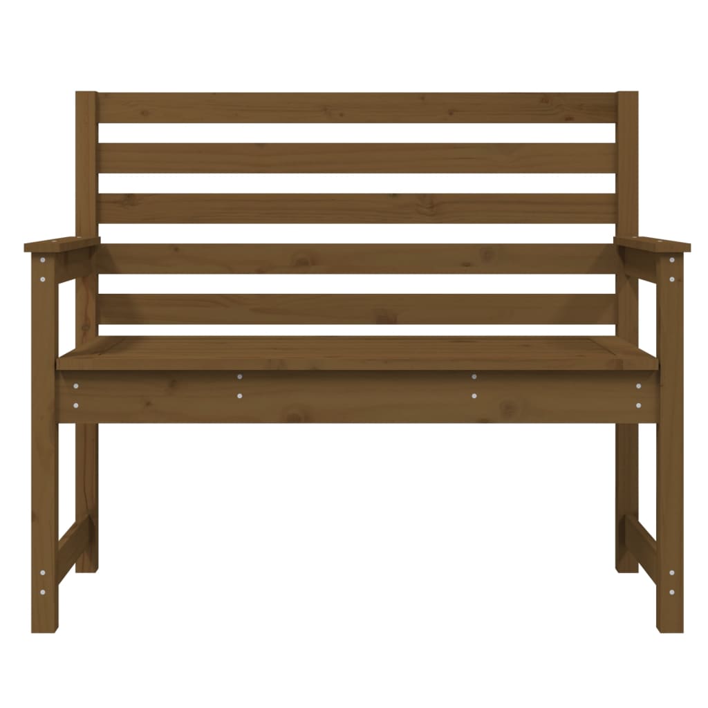 Panca da Giardino Miele 109x48x91,5 cm Legno Massello di Pino - homemem39