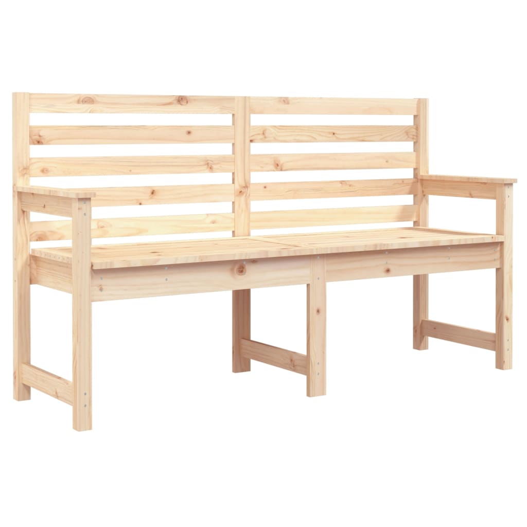 Panca da Giardino 159,5x48x91,5 cm in Legno Massello di Pino - homemem39