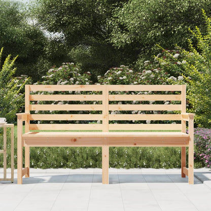 Panca da Giardino 159,5x48x91,5 cm in Legno Massello di Pino - homemem39