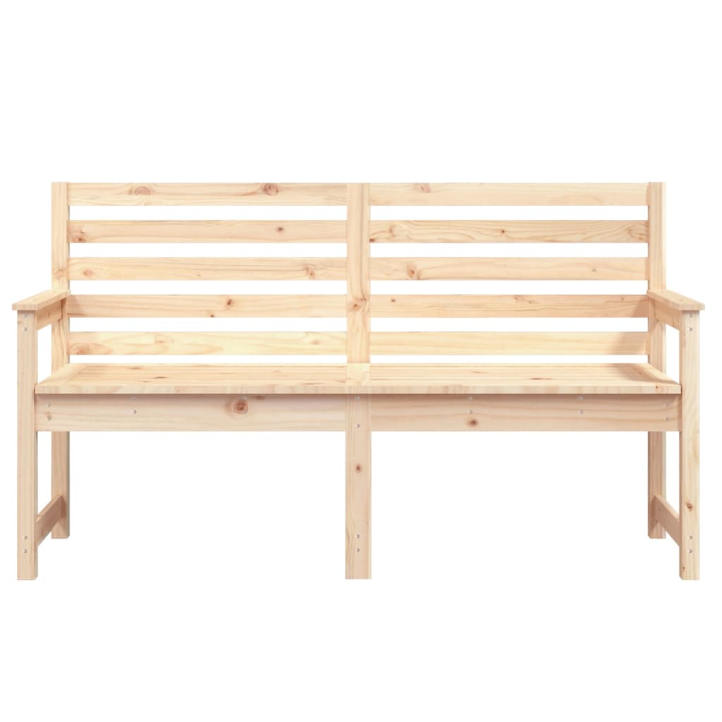 Panca da Giardino 159,5x48x91,5 cm in Legno Massello di Pino - homemem39