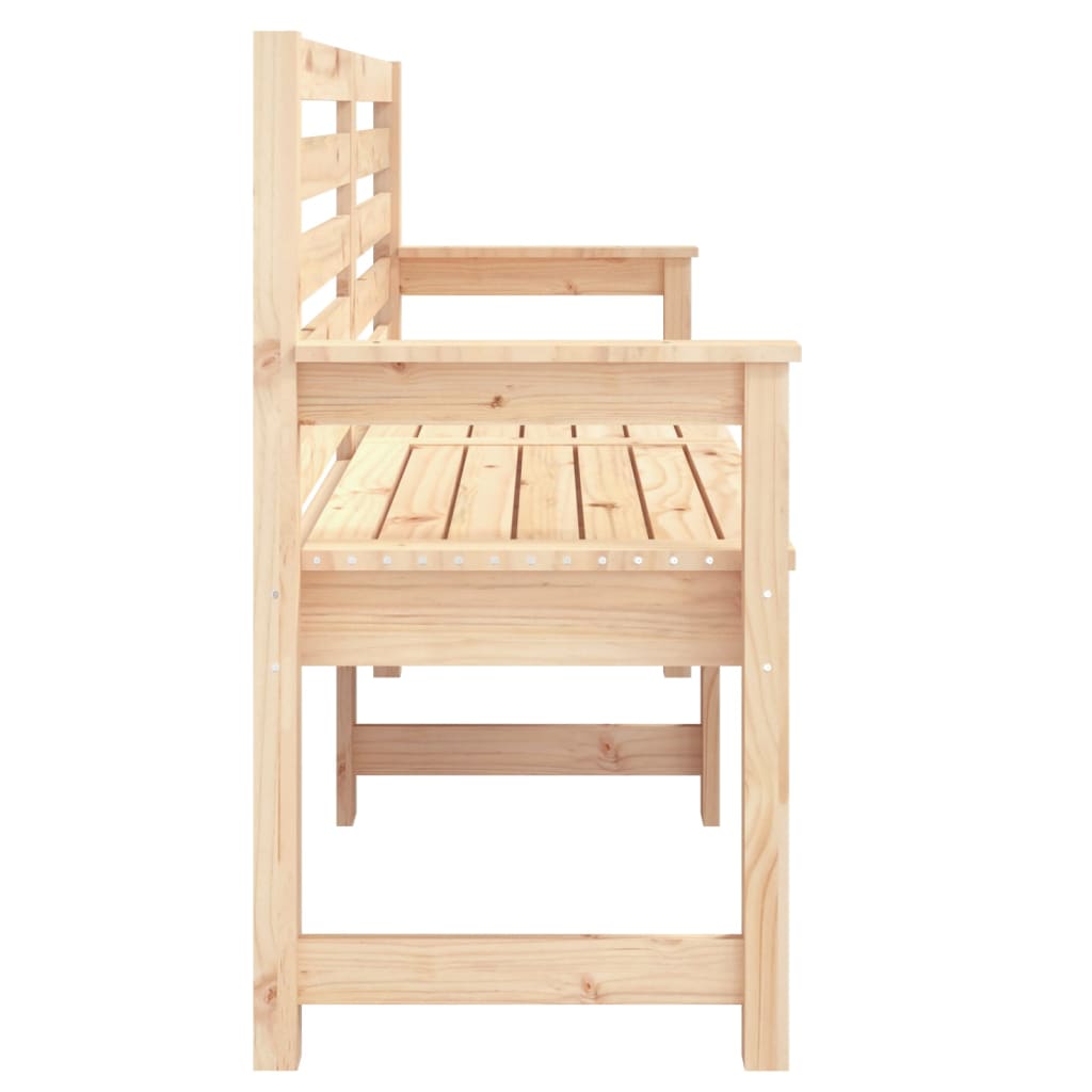 Panca da Giardino 159,5x48x91,5 cm in Legno Massello di Pino - homemem39