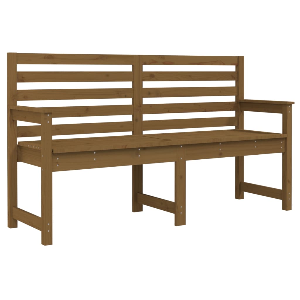 Panca da Giardino Miele 159,5x48x91,5 cm Legno Massello di Pino - homemem39