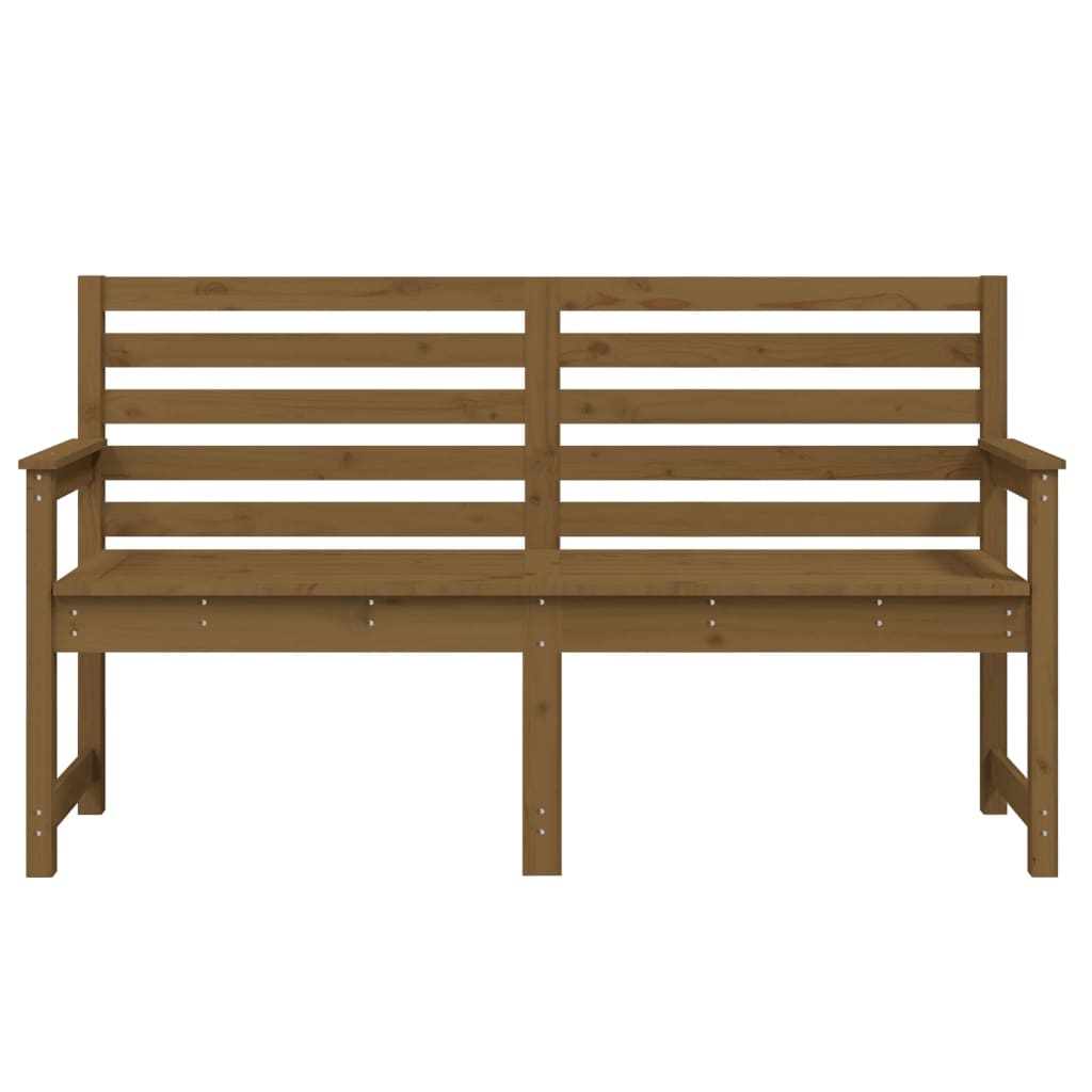 Panca da Giardino Miele 159,5x48x91,5 cm Legno Massello di Pino - homemem39