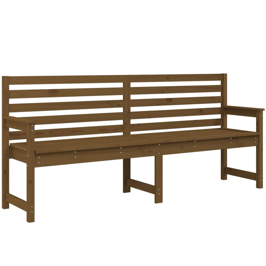 Panca da Giardino Miele 203,5x48x91,5 cm Legno Massello di Pino - homemem39