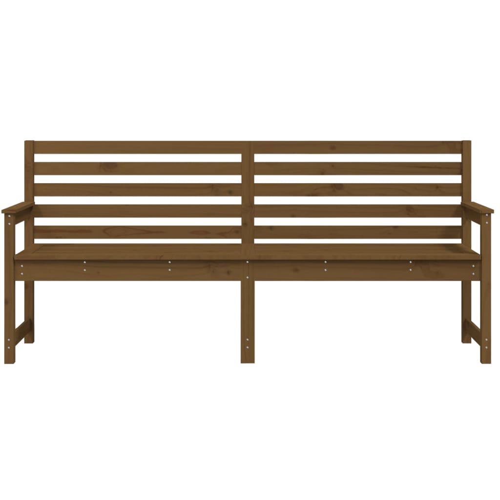 Panca da Giardino Miele 203,5x48x91,5 cm Legno Massello di Pino - homemem39