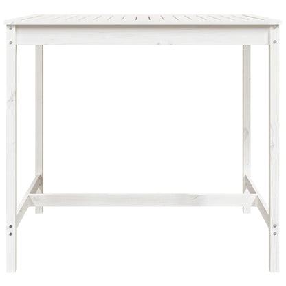 Tavolo da Giardino Bianco 121x82,5x110cm Legno Massello di Pino - homemem39