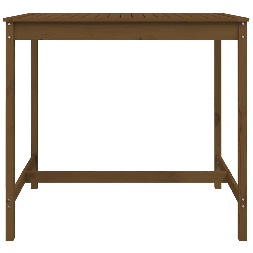 Tavolo da Giardino Miele 121x82,5x110 cm Legno Massello di Pino - homemem39