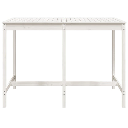 Tavolo da Giardino Bianco 159,5x82,5x110 cm Legno Massello Pino - homemem39