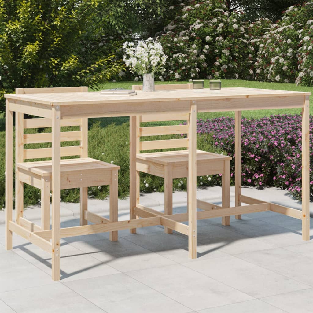 Tavolo da Giardino 203,5x90x110 cm in Legno Massello di Pino - homemem39