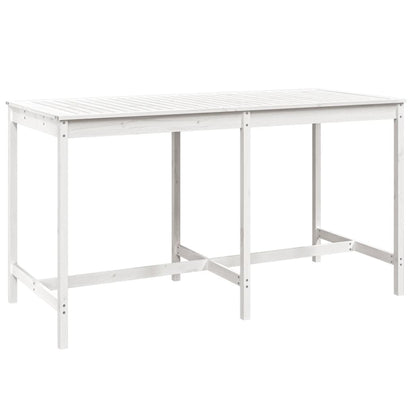 Tavolo da Giardino Bianco 203,5x90x110cm Legno Massello di Pino - homemem39