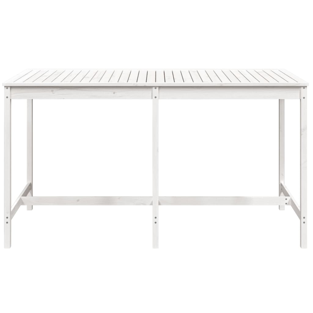 Tavolo da Giardino Bianco 203,5x90x110cm Legno Massello di Pino - homemem39
