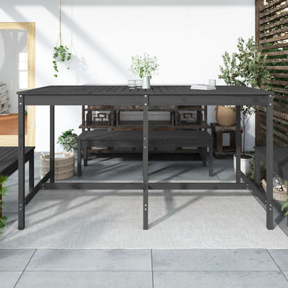 Tavolo da Giardino Grigio 203,5x90x110cm Legno Massello di Pino - homemem39