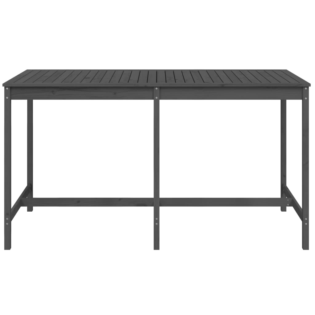 Tavolo da Giardino Grigio 203,5x90x110cm Legno Massello di Pino - homemem39