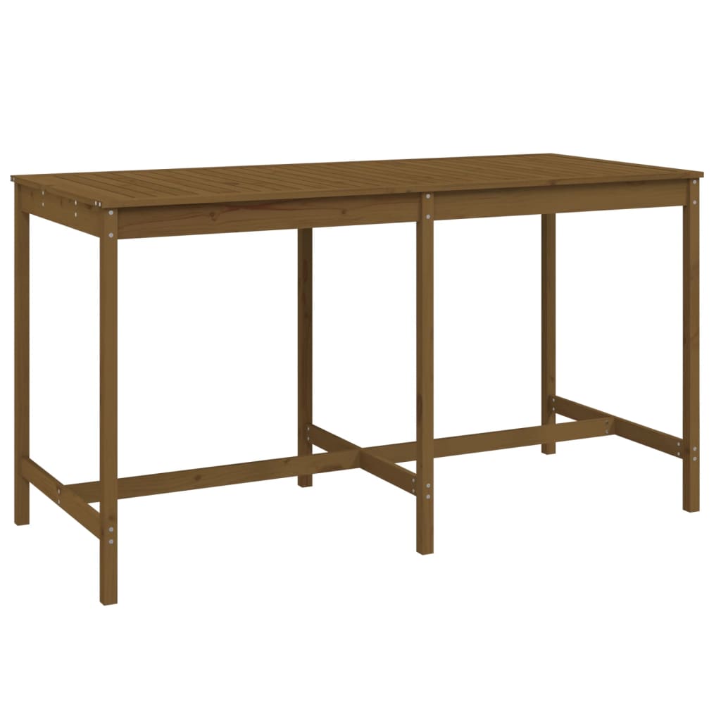 Tavolo da Giardino Miele 203,5x90x110cm Legno Massello di Pino - homemem39