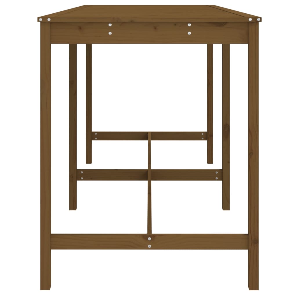 Tavolo da Giardino Miele 203,5x90x110cm Legno Massello di Pino - homemem39