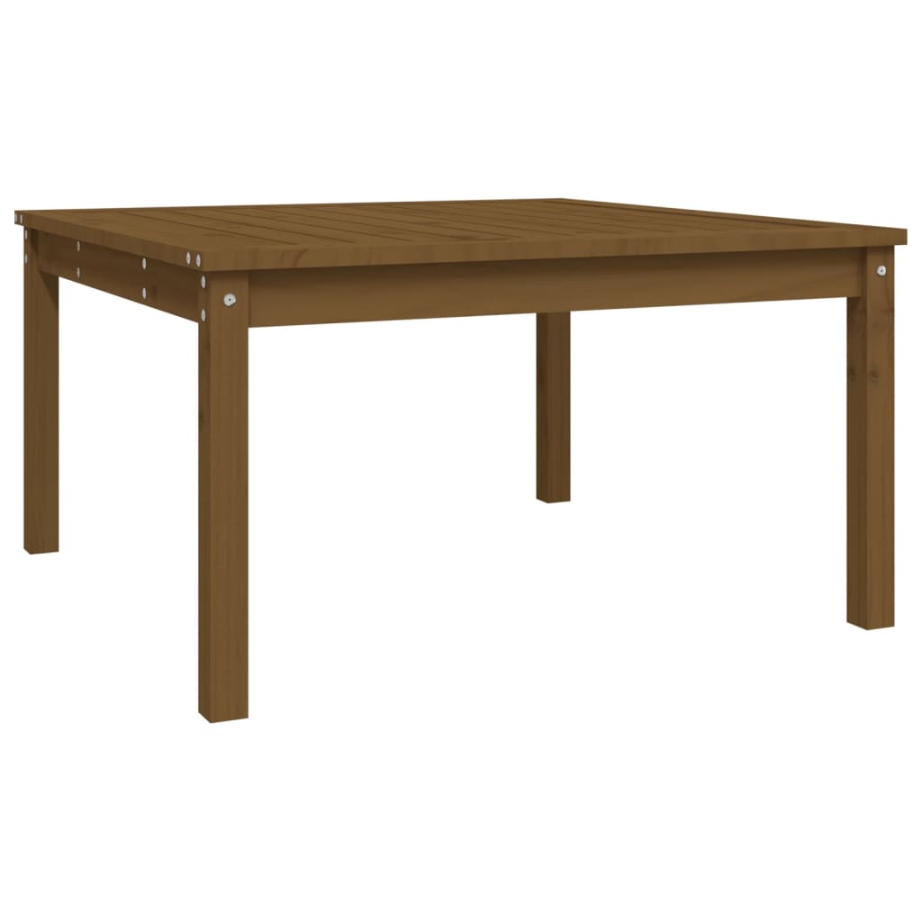 Tavolo da Giardino Miele 82,5x82,5x45 cm Legno Massello di Pino - homemem39