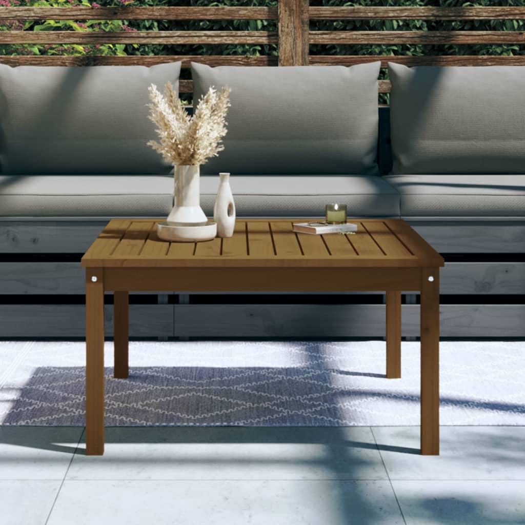 Tavolo da Giardino Miele 82,5x82,5x45 cm Legno Massello di Pino - homemem39