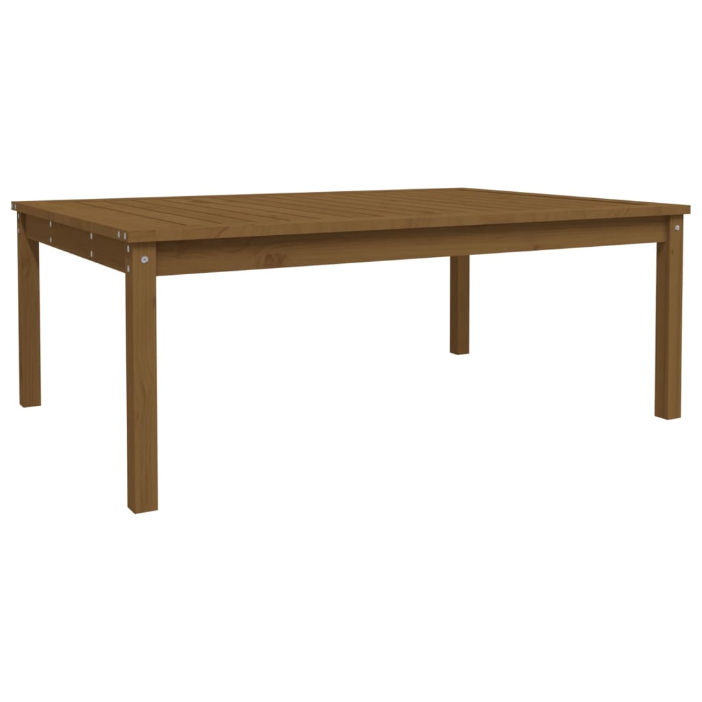 Tavolo da Giardino Miele 121x82,5x45 cm Legno Massello di Pino - homemem39