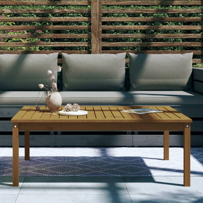 Tavolo da Giardino Miele 121x82,5x45 cm Legno Massello di Pino - homemem39