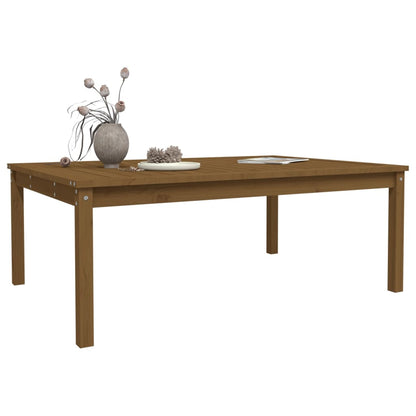 Tavolo da Giardino Miele 121x82,5x45 cm Legno Massello di Pino - homemem39