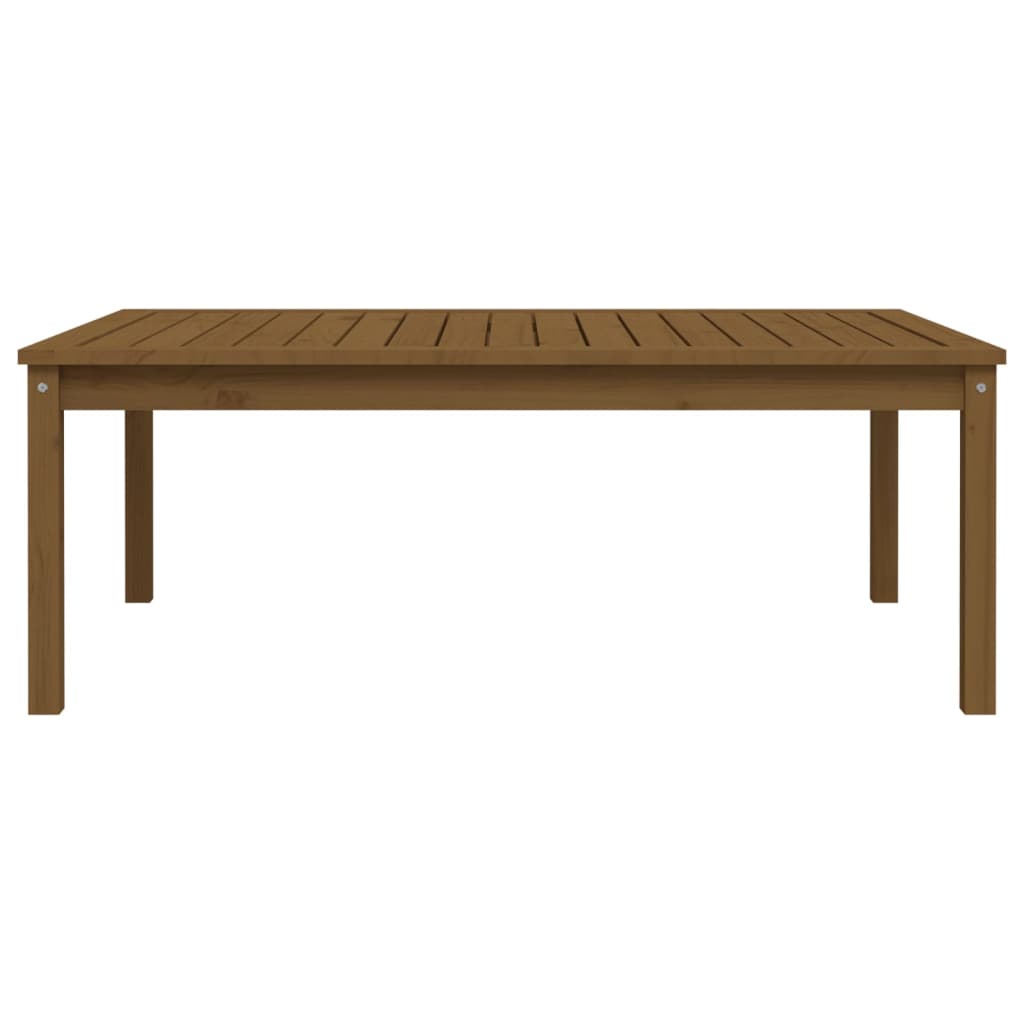 Tavolo da Giardino Miele 121x82,5x45 cm Legno Massello di Pino - homemem39