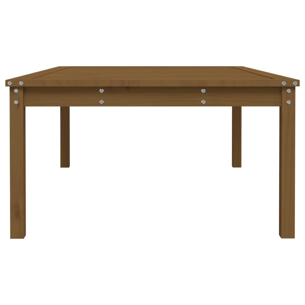 Tavolo da Giardino Miele 121x82,5x45 cm Legno Massello di Pino - homemem39