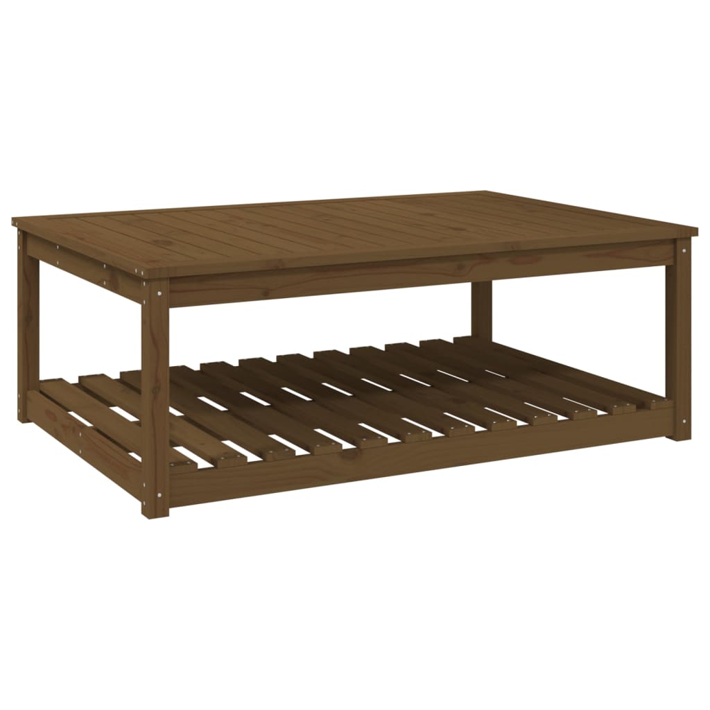 Tavolo da Giardino Miele 121x82,5x45 cm Legno Massello di Pino - homemem39