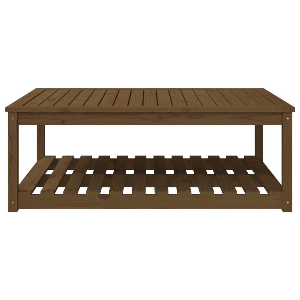 Tavolo da Giardino Miele 121x82,5x45 cm Legno Massello di Pino - homemem39