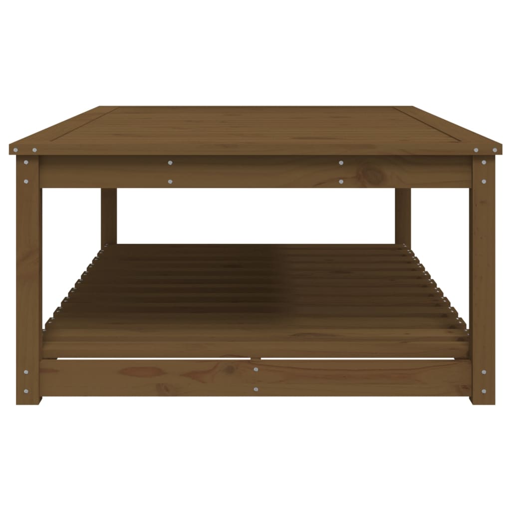 Tavolo da Giardino Miele 121x82,5x45 cm Legno Massello di Pino - homemem39