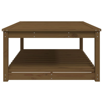 Tavolo da Giardino Miele 121x82,5x45 cm Legno Massello di Pino - homemem39