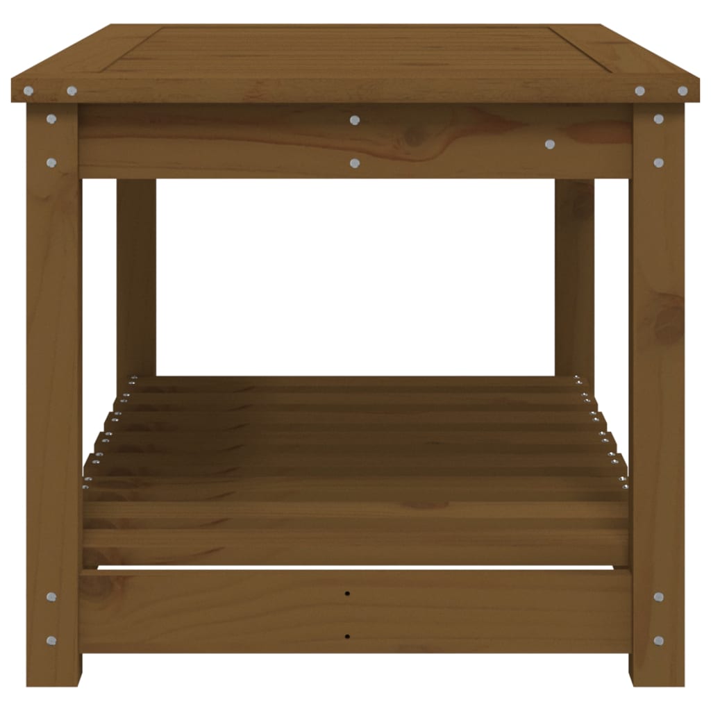 Tavolo da Giardino Miele 82,5x50,5x45 cm Legno Massello Pino - homemem39