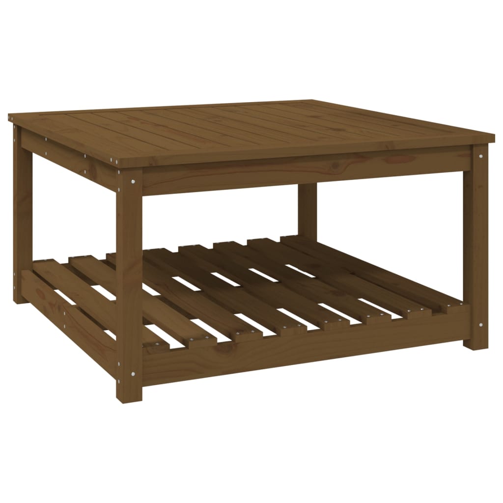 Tavolo da Giardino Miele 82,5x82,5x45 cm Legno Massello di Pino - homemem39