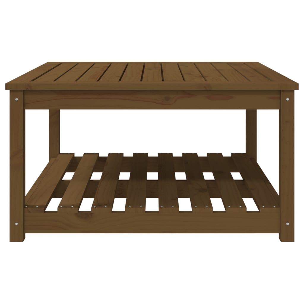 Tavolo da Giardino Miele 82,5x82,5x45 cm Legno Massello di Pino - homemem39