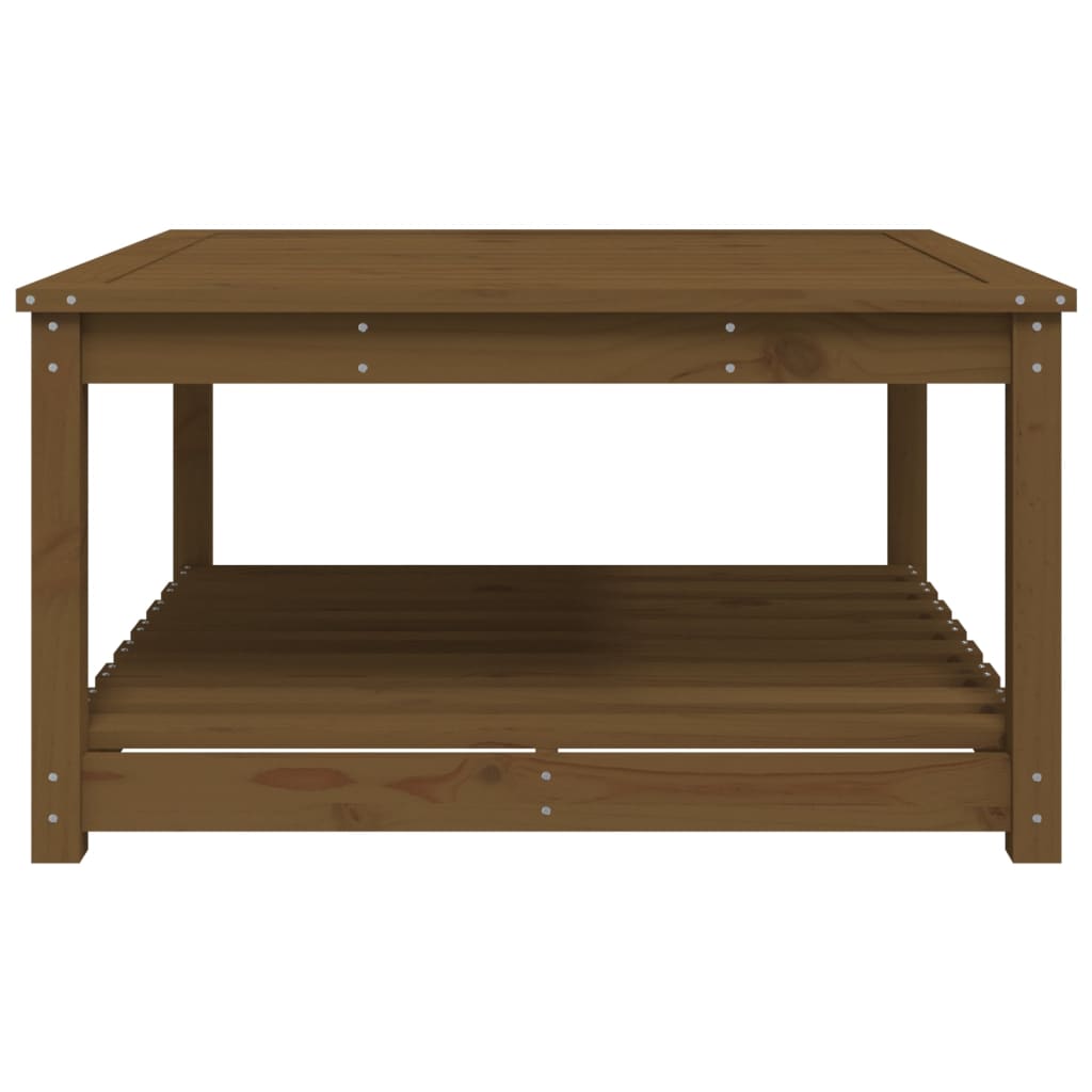 Tavolo da Giardino Miele 82,5x82,5x45 cm Legno Massello di Pino - homemem39