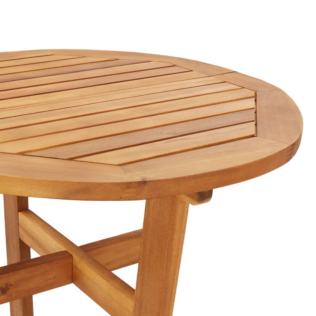 Tavolo da Bar da Giardino Ø60x105 cm Legno Massello di Acacia - homemem39