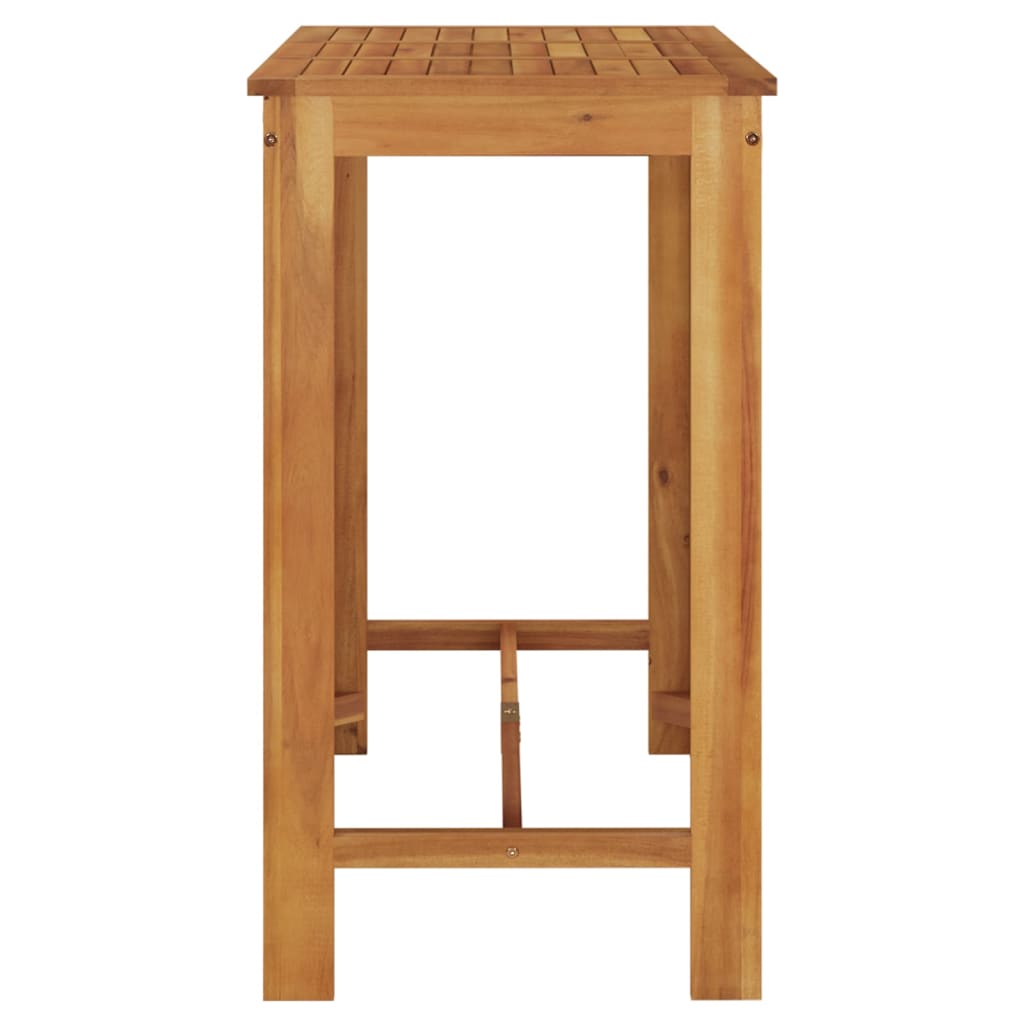 Tavolo da Bar da Giardino 120x60x105cm Legno Massello di Acacia - homemem39