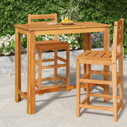 Tavolo da Bar da Giardino 120x60x105cm Legno Massello di Acacia - homemem39