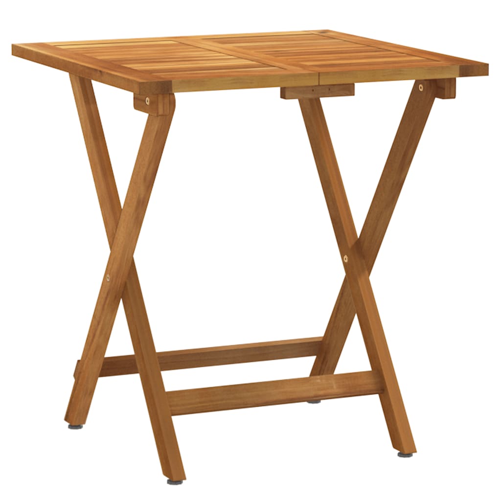 Set da Bistrò Pieghevole 3pz con Cuscini Legno Massello Acacia - homemem39