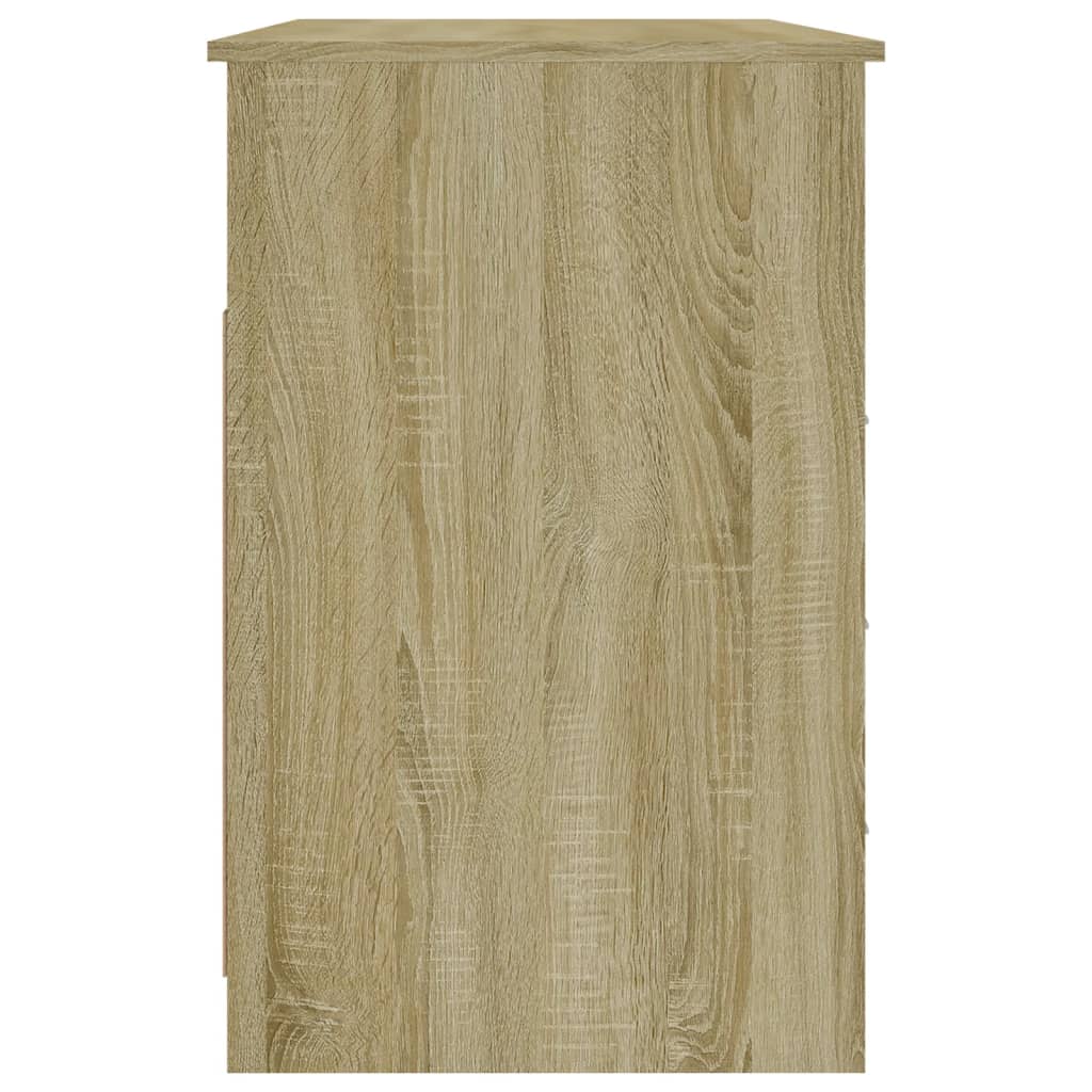 Scrivania Cassetti Rovere Sonoma 102x50x76 cm Legno Multistrato - homemem39