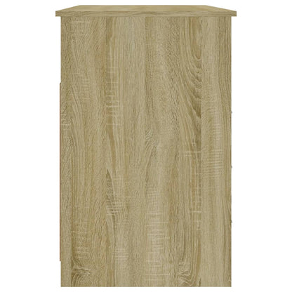 Scrivania Cassetti Rovere Sonoma 102x50x76 cm Legno Multistrato - homemem39